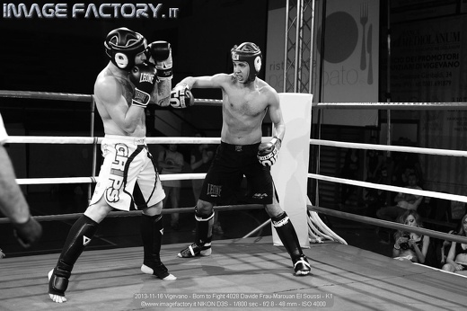 2013-11-16 Vigevano - Born to Fight 4028 Davide Frau-Marouan El Soussi - K1